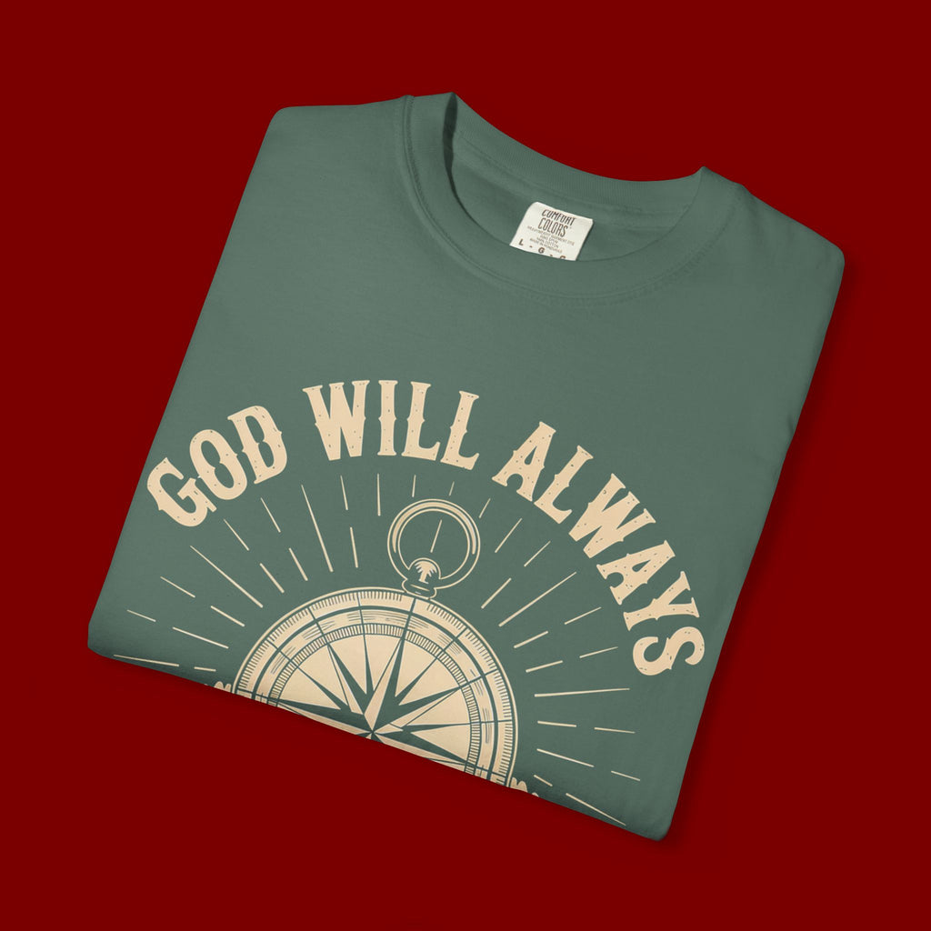 God Will Always Make A Way T-Shirt — Compass Christian Faith Graphic Tee