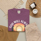 Make a Way Christian T-Shirt — 'God Will Always Make a Way' Sunset Faith Tee