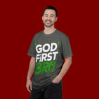 God First Bro T-Shirt — Faith Graphic Tee for Guys