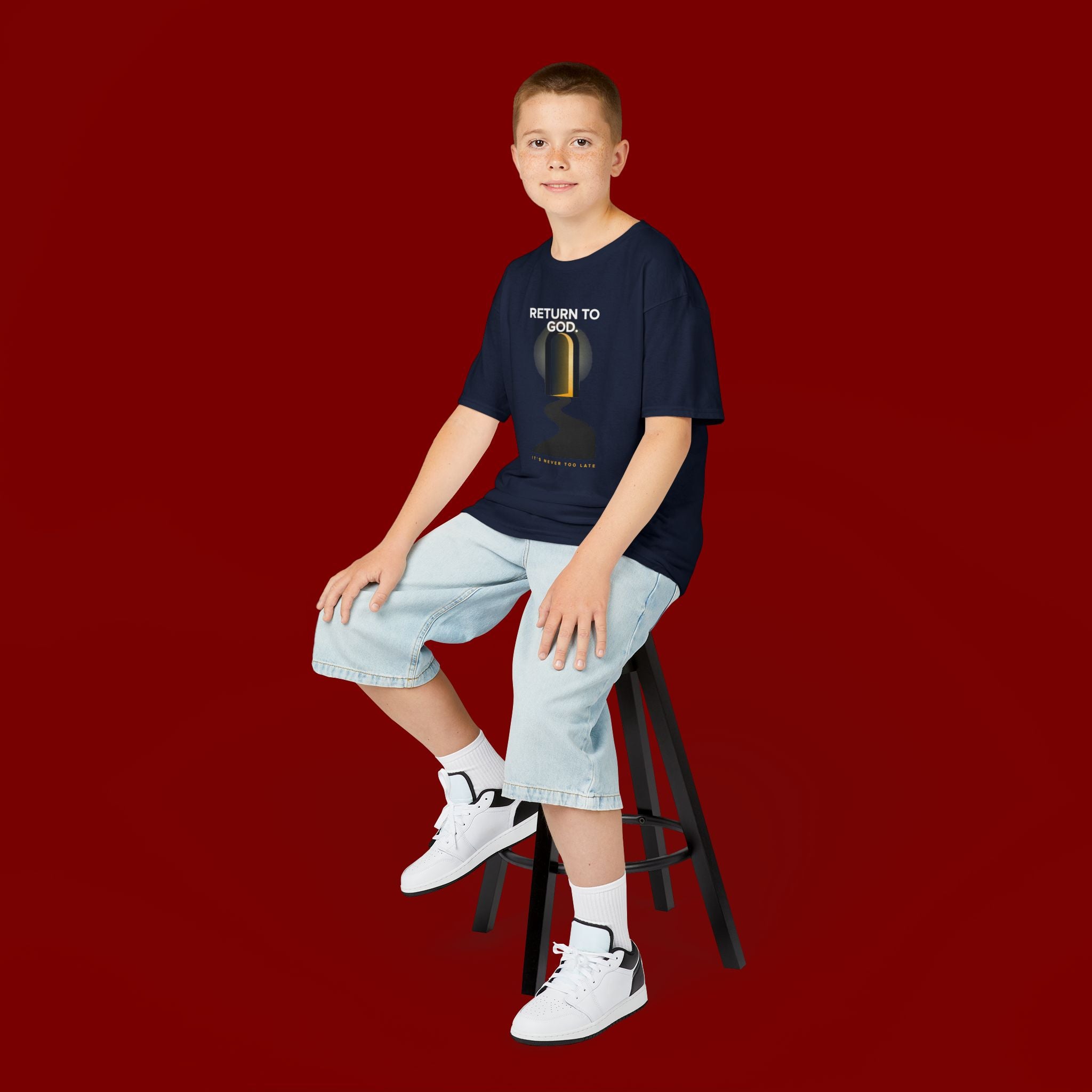Kids T‑Shirt — "Return to God" Spiritual Graphic Tee