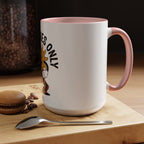 Good Vibes Only Coffee Mug - Retro Sun Cartoon Accent Mug (11/15oz)