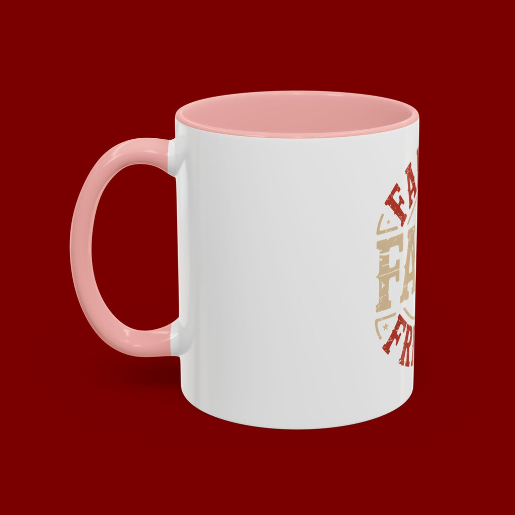 Faith Family Friends Accent Coffee Mug – Inspirational Religious Gift (11/15oz)