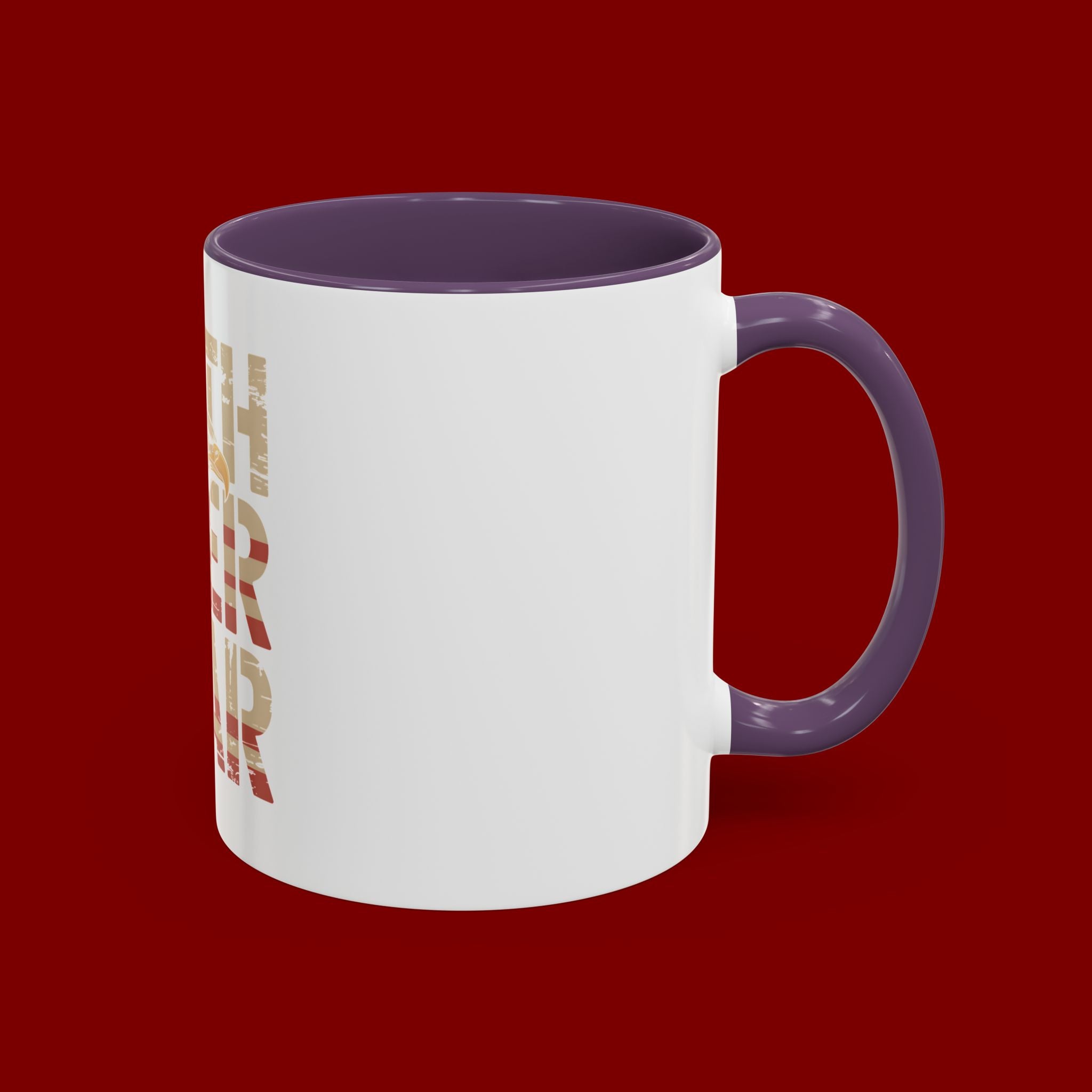 Faith Over Fear Mug — Patriotic Eagle Coffee Cup (11/15oz)