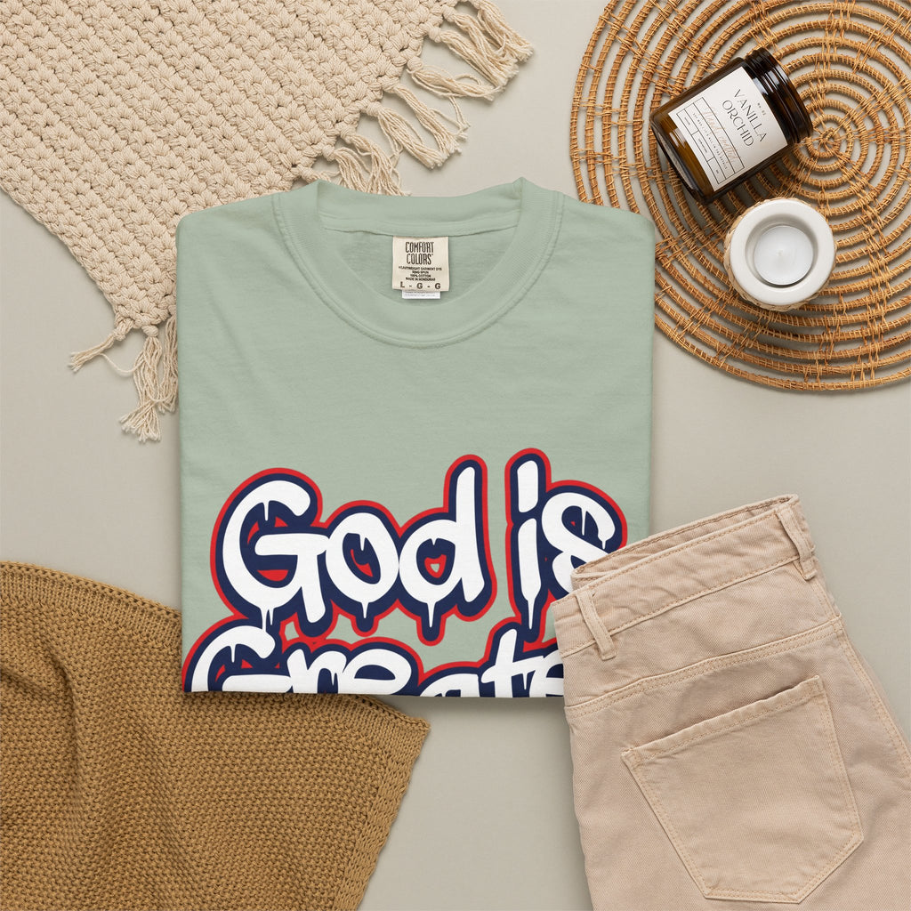 God Is Greater American Flag T-Shirt