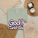 God Is Greater American Flag T-Shirt
