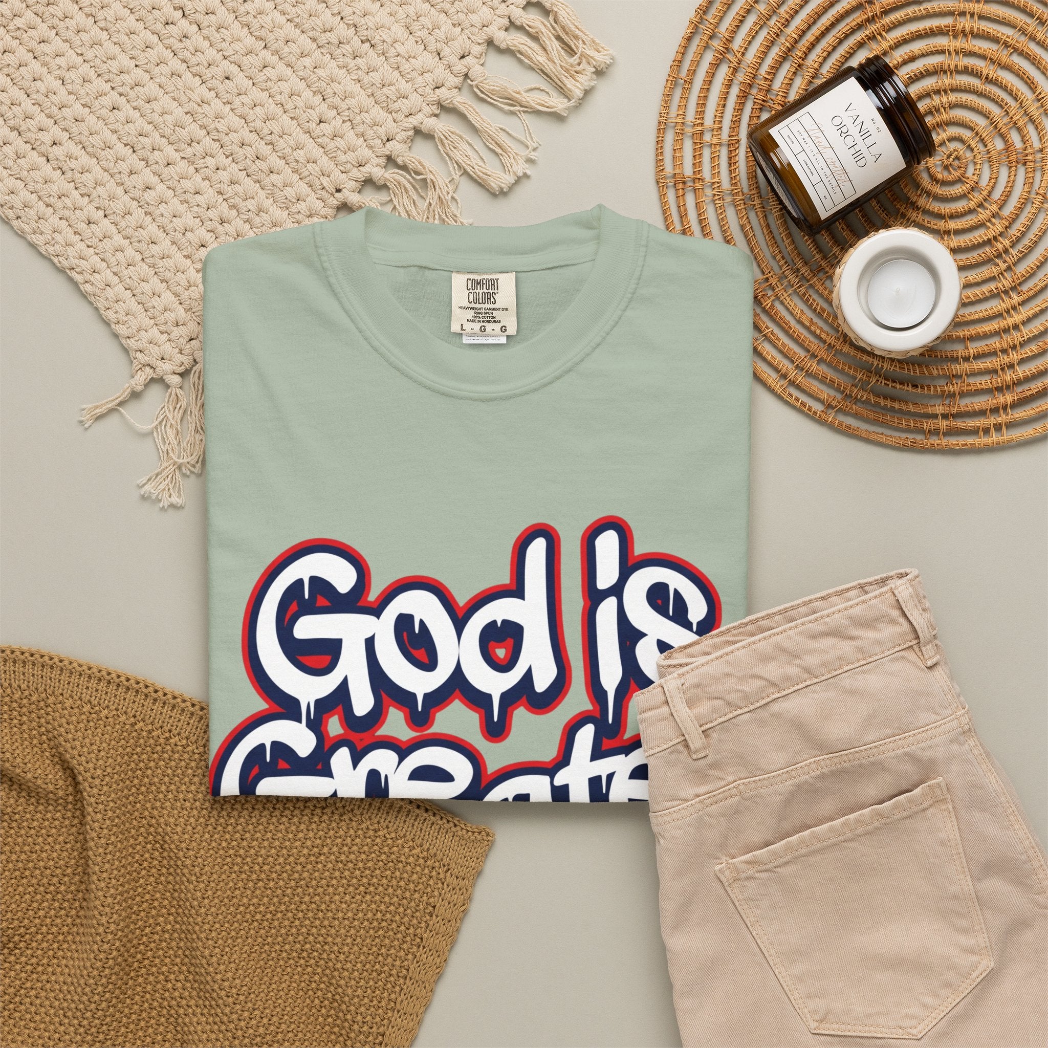 God Is Greater American Flag T-Shirt