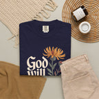 God Will Always Make a Way T-Shirt — Inspirational Floral Christian Tee