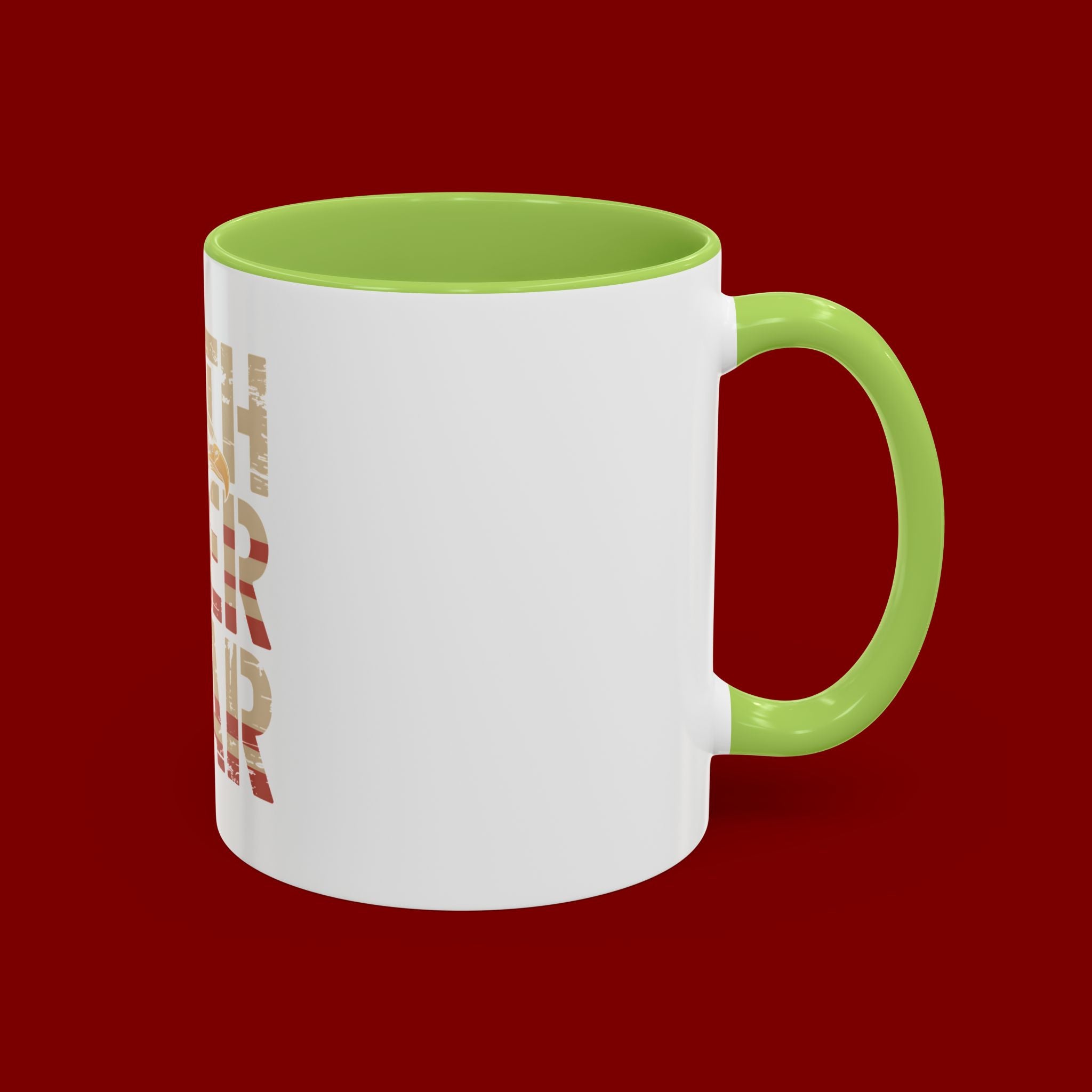 Faith Over Fear Mug — Patriotic Eagle Coffee Cup (11/15oz)