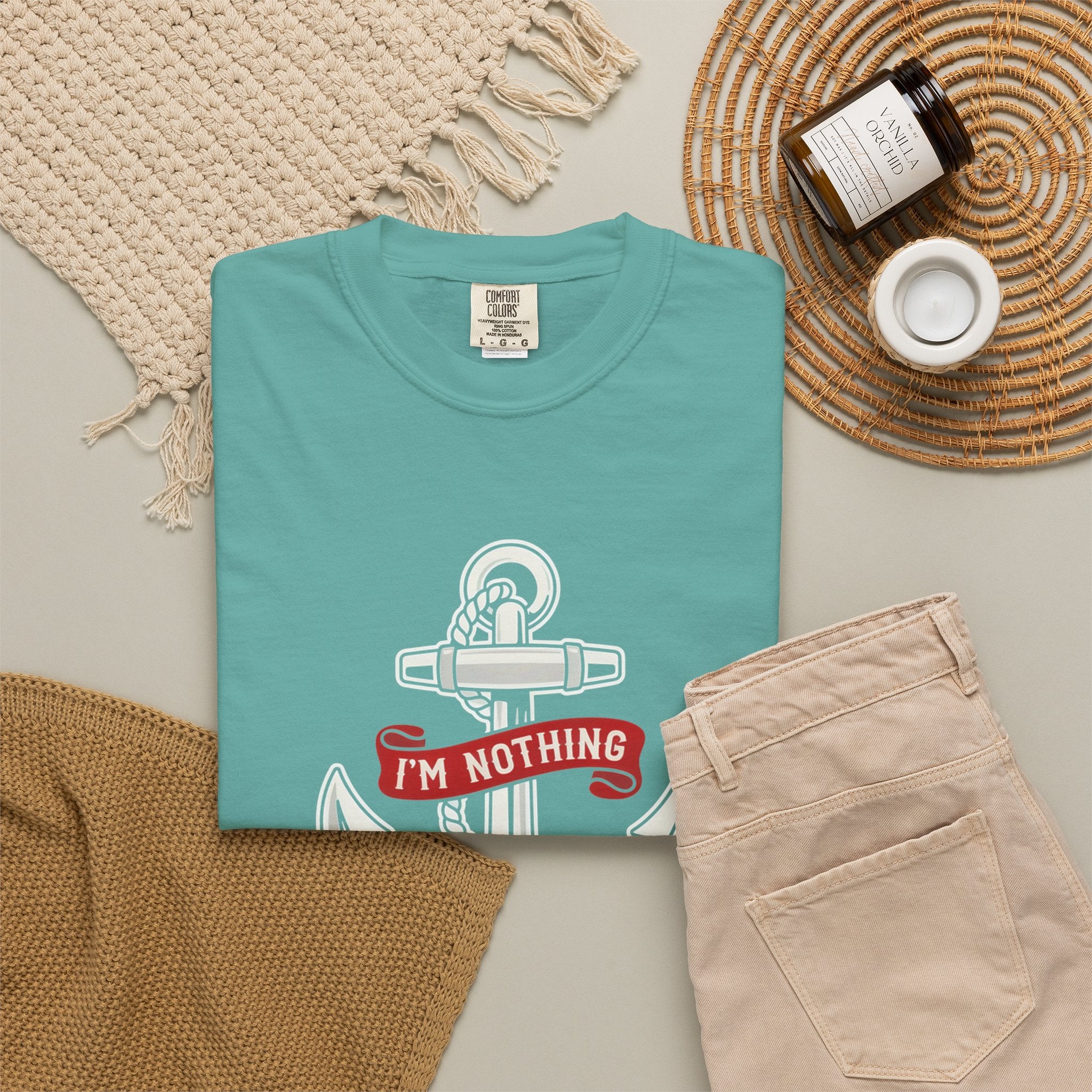 I'm Nothing Without God Anchor T-Shirt