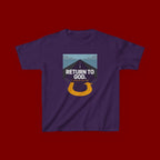 Kids Tee - "Return to God" Roadway Graphic Religious Youth Shirt