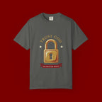 Trust God Padlock T-Shirt — "No Matter What" Christian Faith Tee