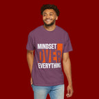 OVER Block Graphic T-Shirt — Bold Orange Minimalist Tee