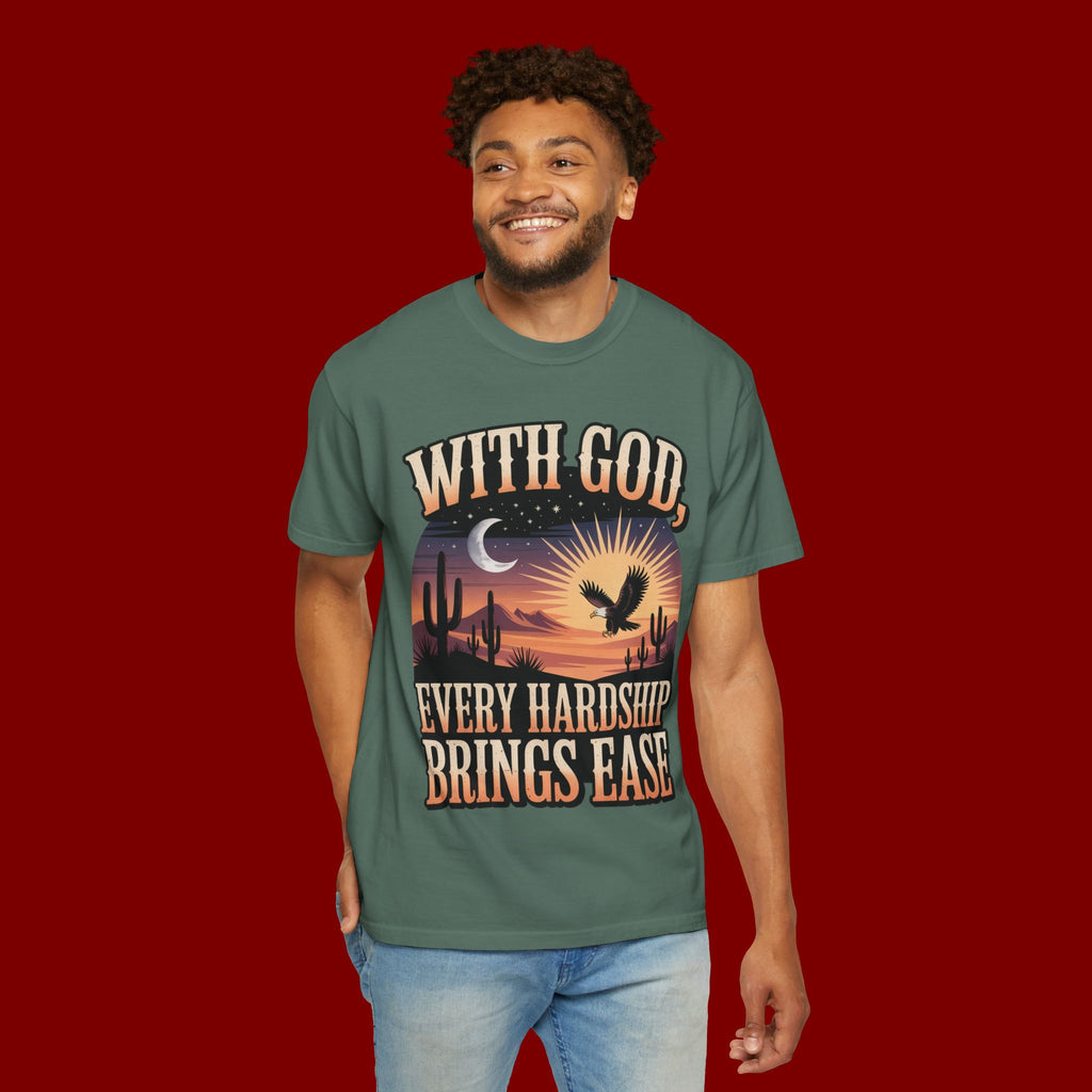 With God Every Hardship Brings Ease T-Shirt