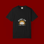 Rise Up and Pray T-Shirt — Spiritual Faith Graphic Tee with Lotus