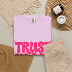 Trust in God T-Shirt — Retro Pink Faith Graphic Tee