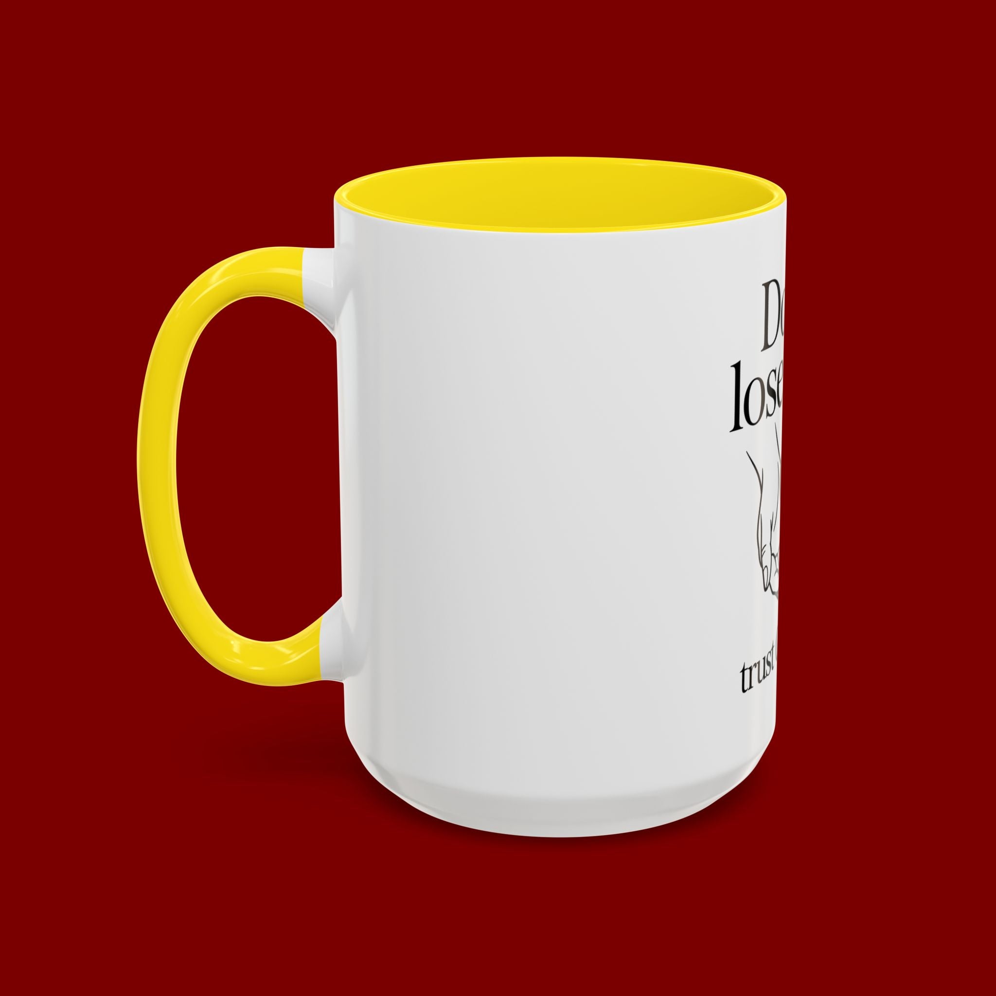 Do Not Lose Heart Accent Coffee Mug — Trust God’s Plan Inspirational Christian Mug