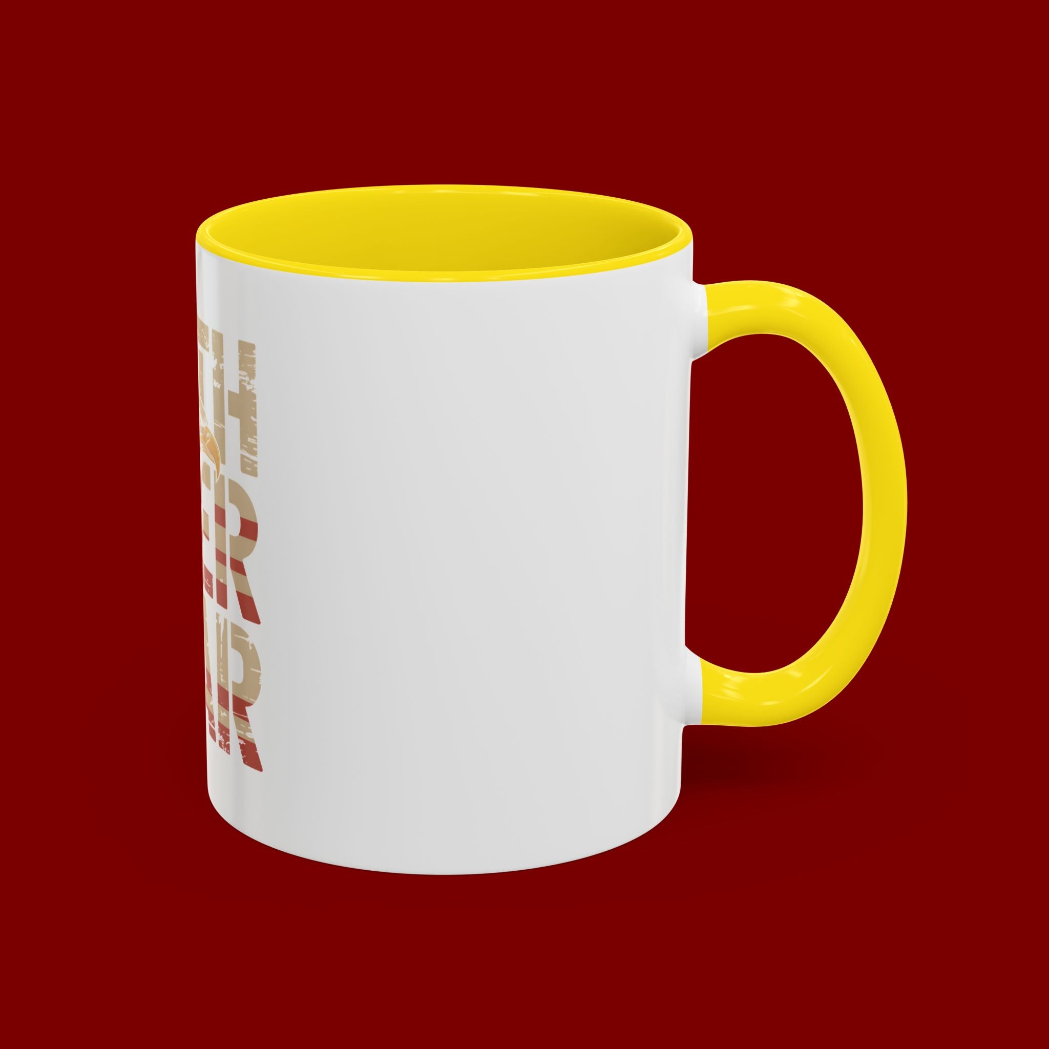 Faith Over Fear Mug — Patriotic Eagle Coffee Cup (11/15oz)
