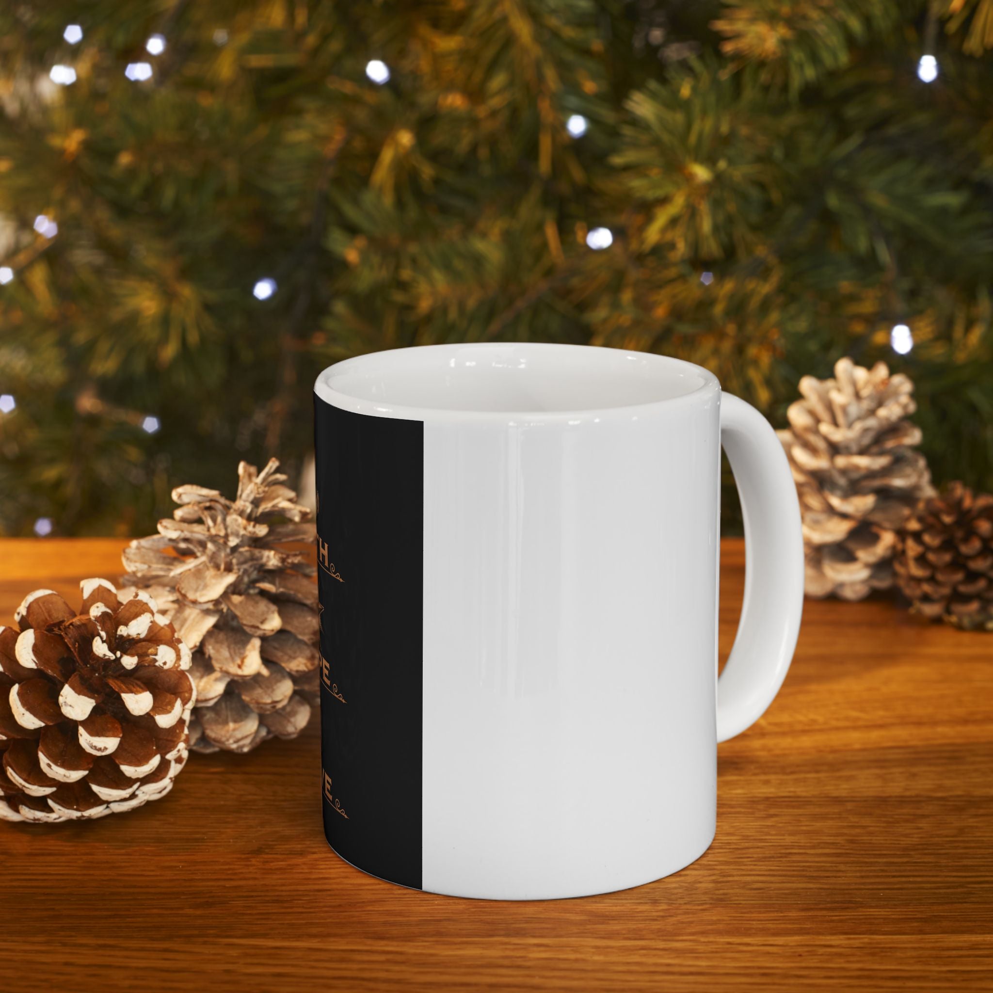 Faith Hope Love Ceramic Mug — Inspirational Religious Coffee Cup (11oz/15oz)