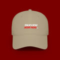 Talk Less Work More Red Low-Profile Baseball Cap