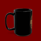 Live by Faith Black Mug — Inspirational Christian Coffee Cup ("Live by Faith Not by Sight")