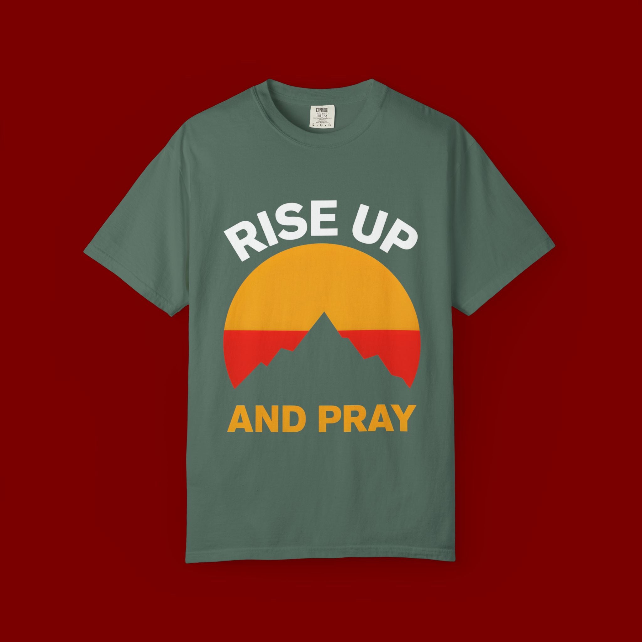And Pray Mountain Sunset T-Shirt