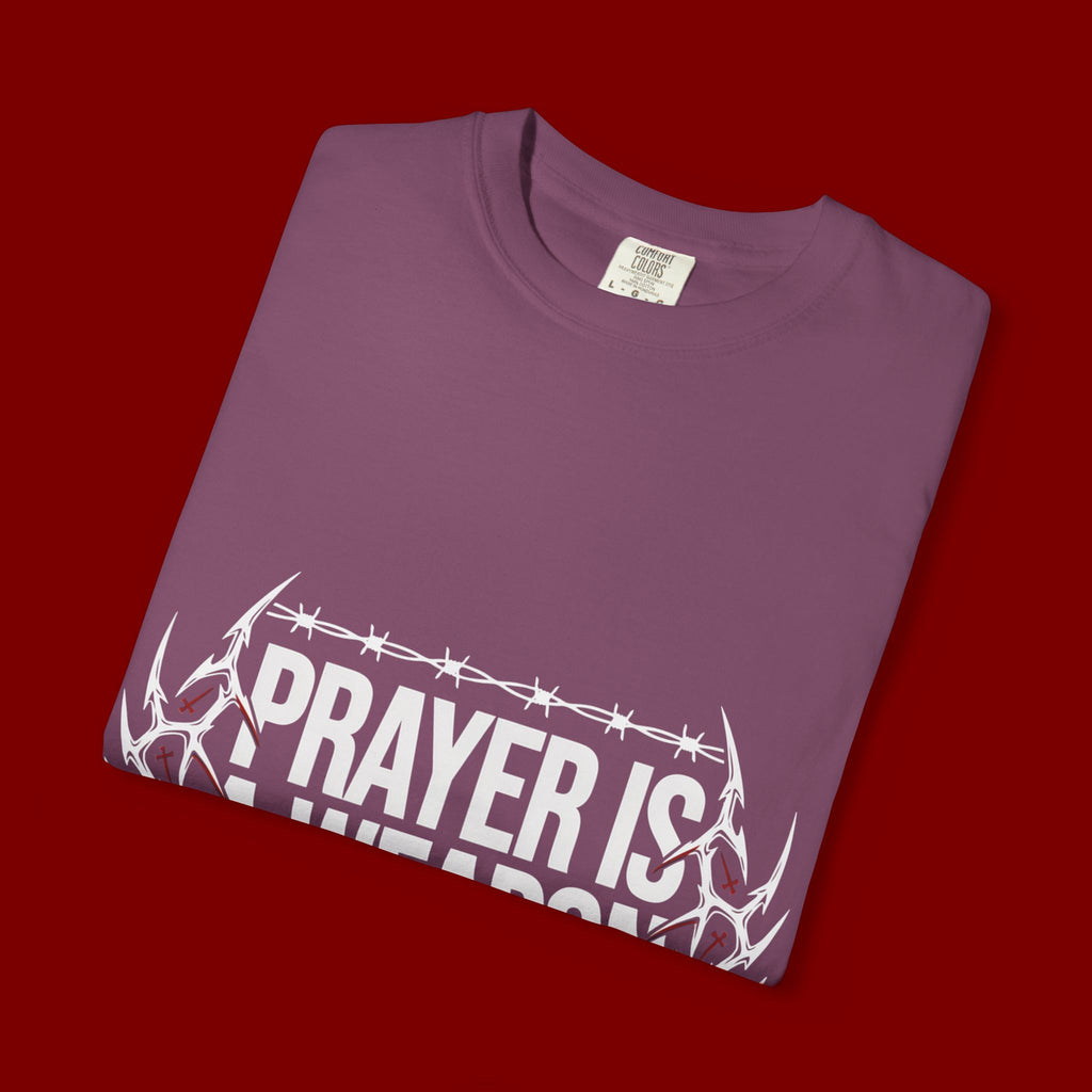 Prayer Is A Weapon T-Shirt — Christian Faith Graphic Tee