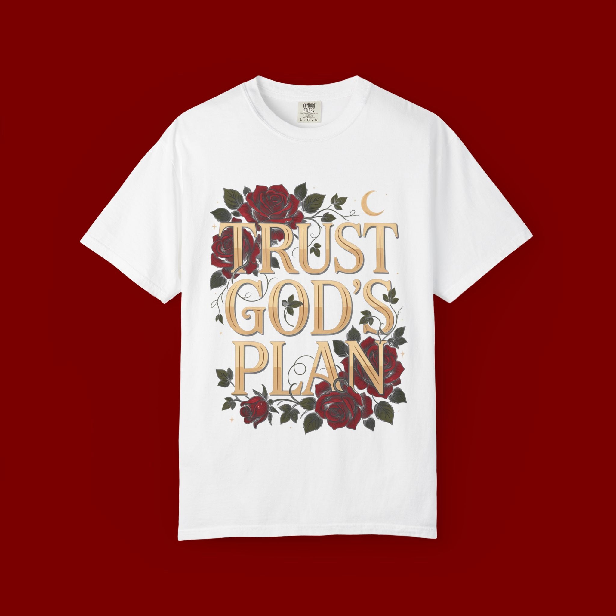 Trust God's Plan Floral T-Shirt — Inspirational Christian Tee