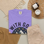 Faith-Based Mountain T-Shirt — "With God All Things Are Possible"
