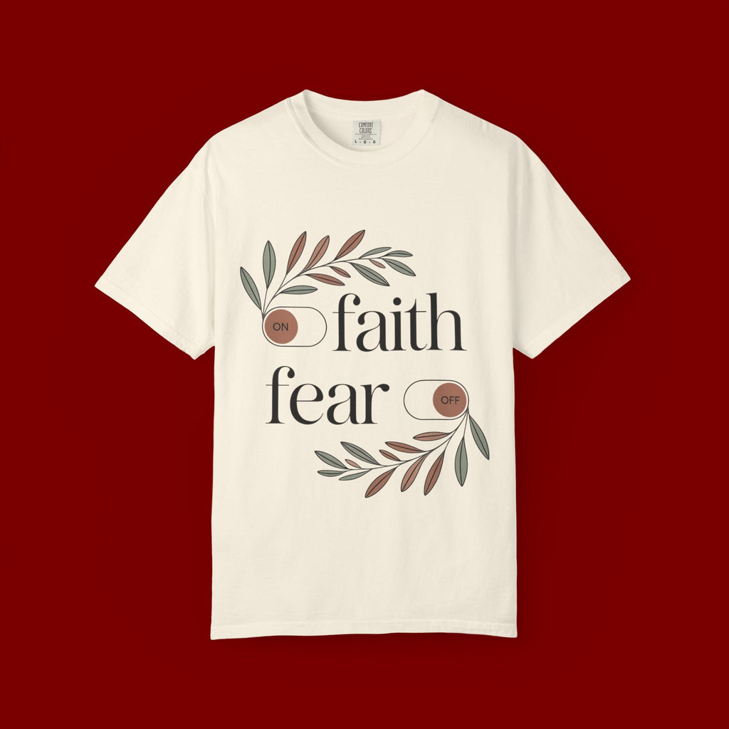 Faith Over Fear T‑Shirt — Inspirational Christian Tee with 'faith' and 'fear' Design