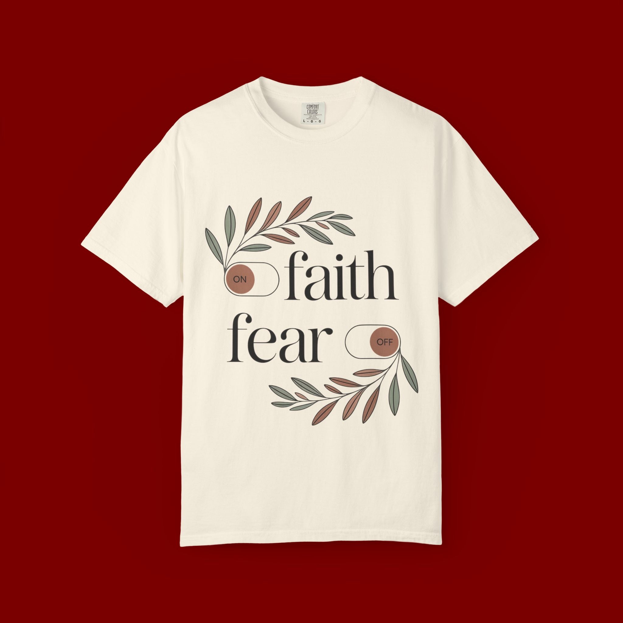 Faith Over Fear T‑Shirt — Inspirational Christian Tee with 'faith' and 'fear' Design