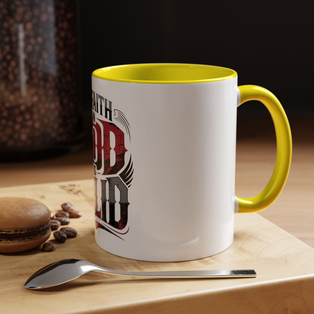 Faith Mug - "My Faith in God is Solid" Christian Coffee Cup (11/15oz)