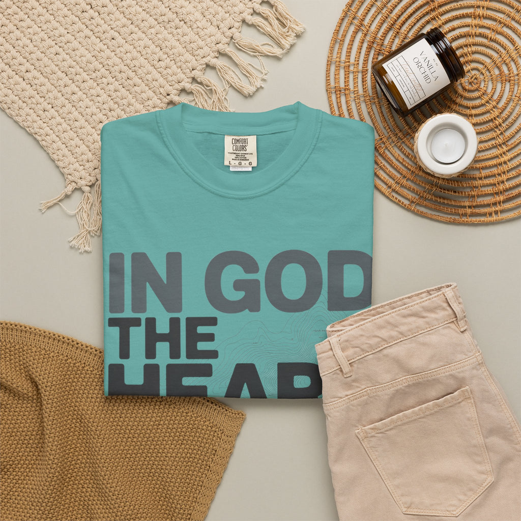 Christian Faith T-Shirt — “In God the Heart Finds Peace” Inspirational Tee
