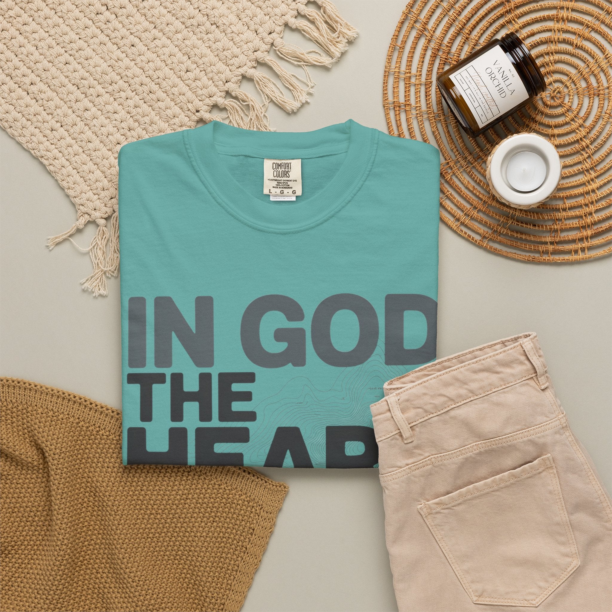 Christian Faith T-Shirt — “In God the Heart Finds Peace” Inspirational Tee