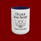 Do Not Lose Heart Accent Coffee Mug — Trust God’s Plan Inspirational Christian Mug