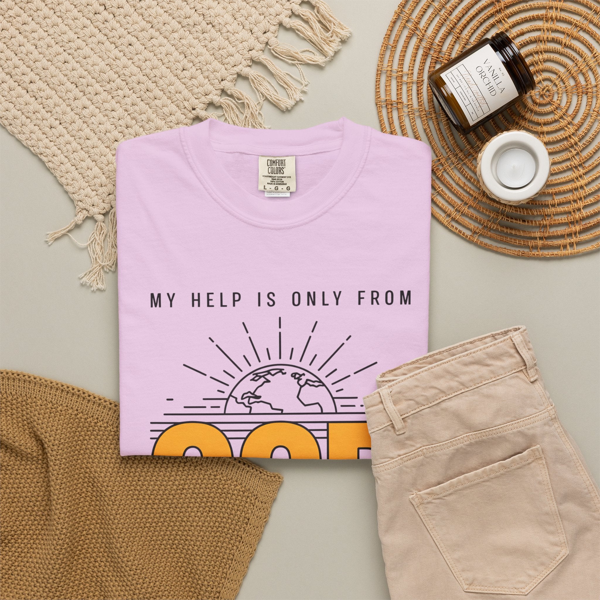 God The Creator T-Shirt — My Help Is Only From God Faith Tee