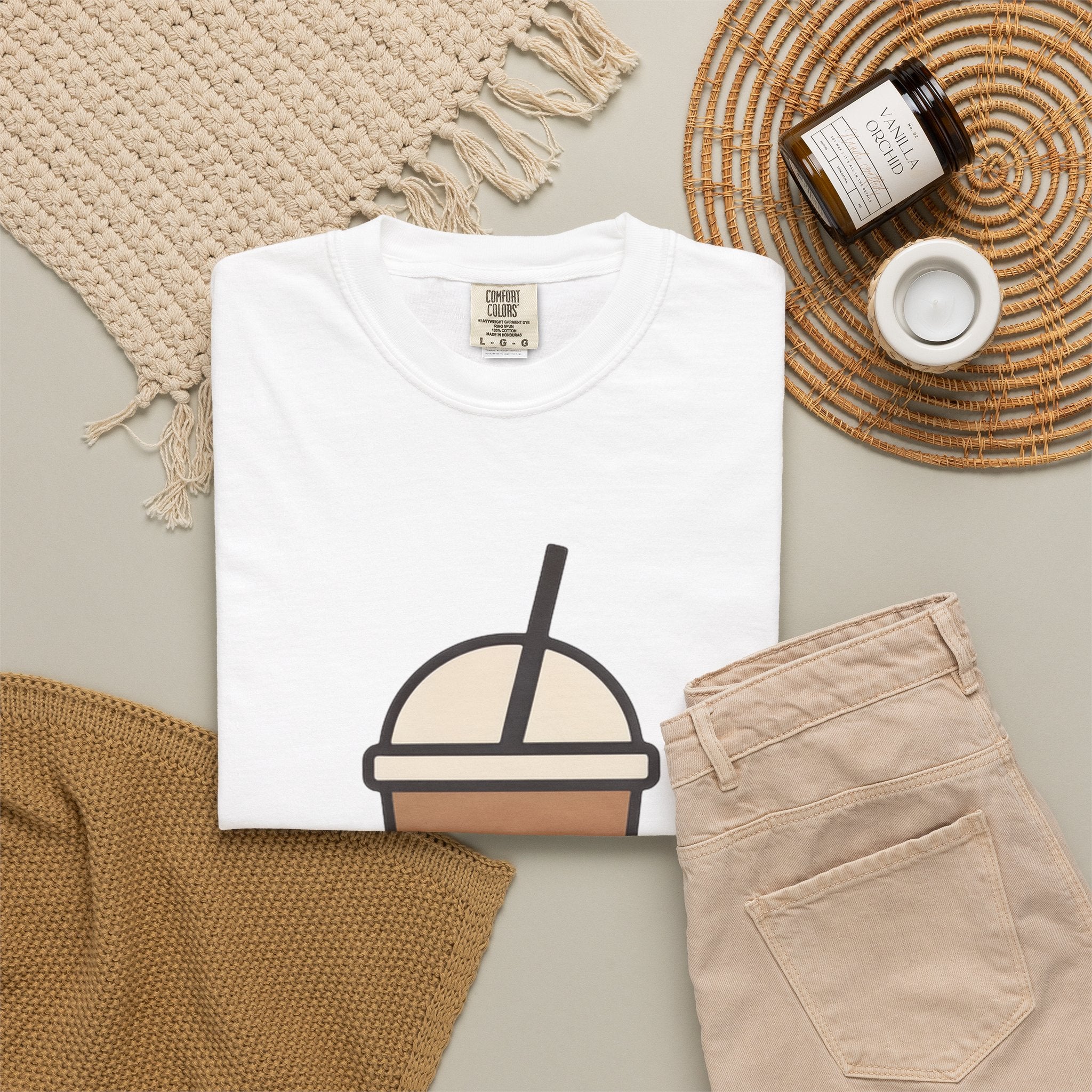 Positive Iced Coffee T-Shirt — Mind • Vibes • Life Graphic Tee