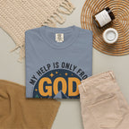 God The Creator T-Shirt — My Help Is Only From God Christian Mountain Faith Tee