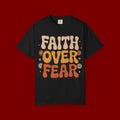 Faith Over Fear T‑Shirt — Retro Floral Inspirational Tee