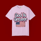 God Is Greater American Flag T-Shirt