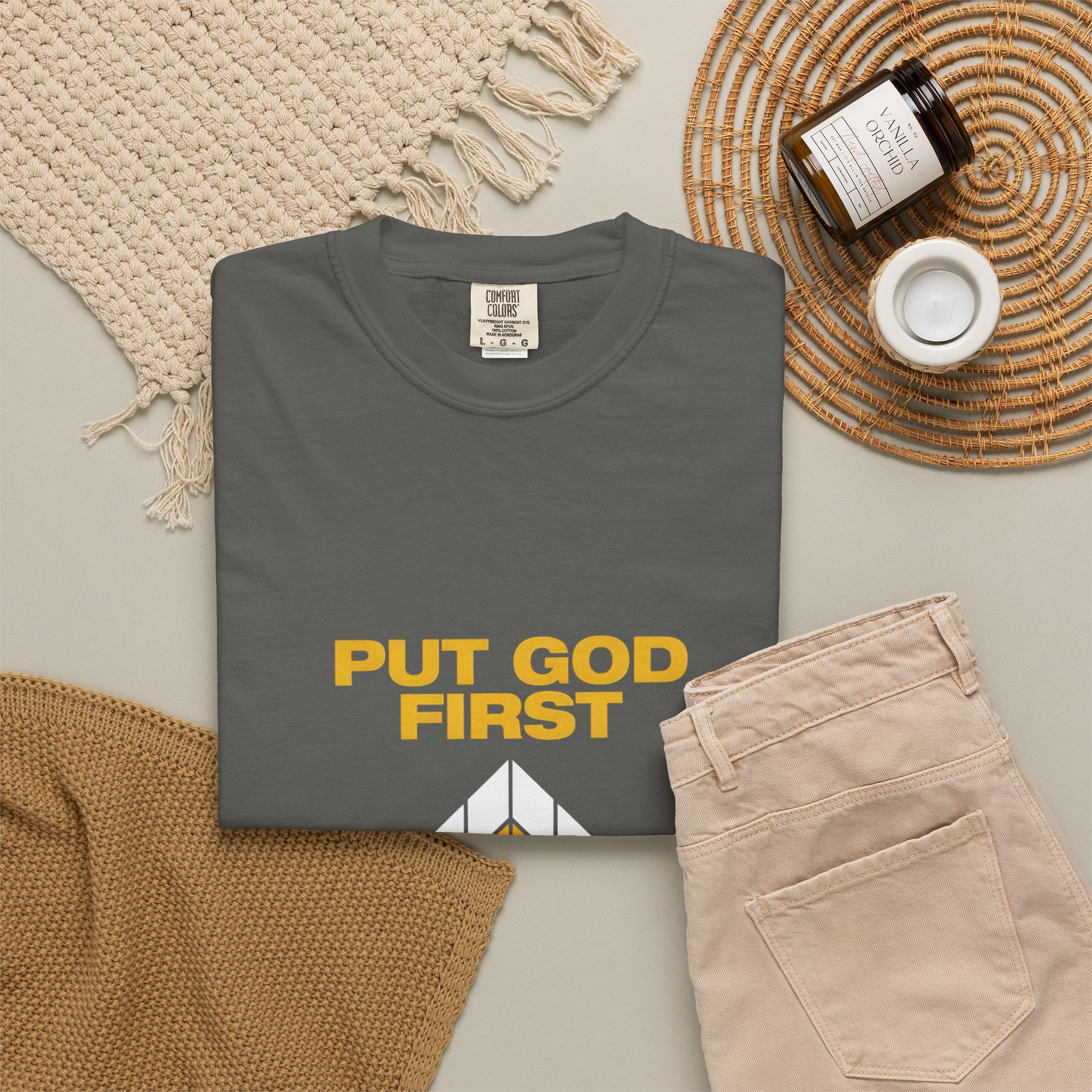 Put God First T-Shirt — Christian Faith Graphic Tee