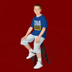 Kids T-Shirt — "Talk Less Work More" Bold Motivational Tee