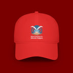 Inspirational 'When God Steps In Miracles Happen' Low Profile Baseball Cap