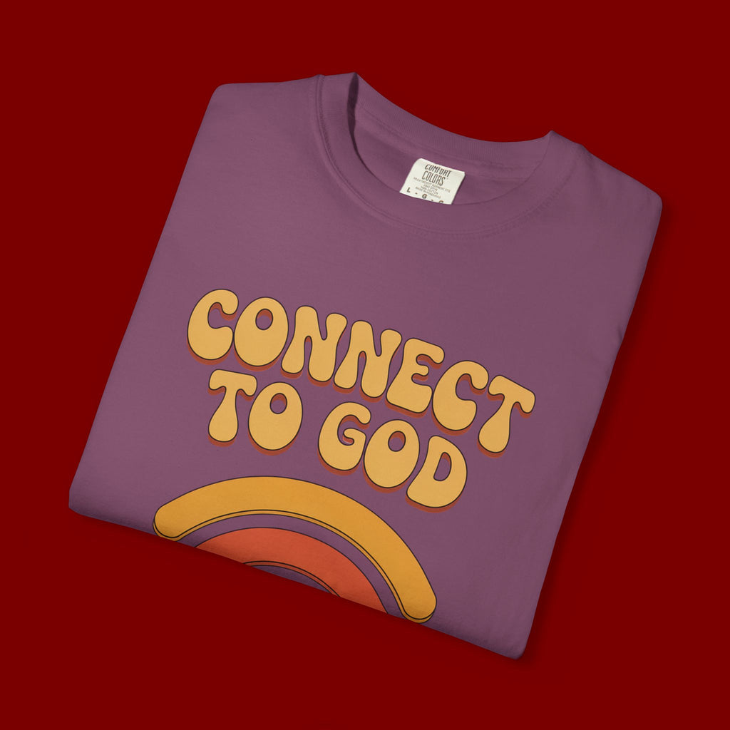 Connect to God T-Shirt — "The Password Is Prayer" Retro Faith Tee