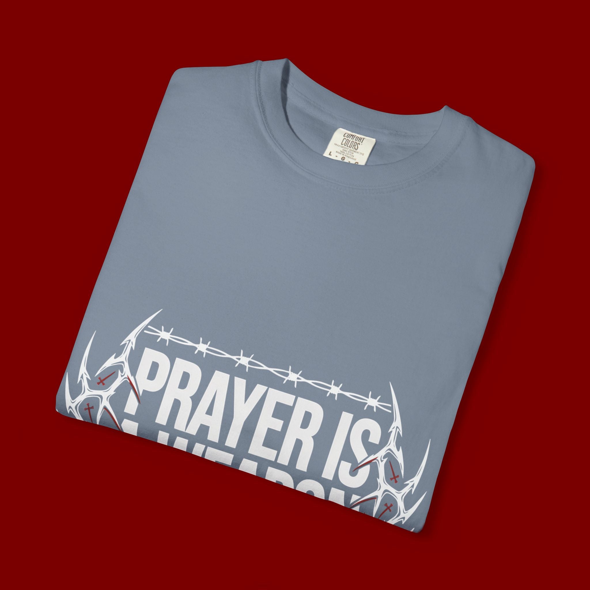 Prayer Is A Weapon T-Shirt — Christian Faith Graphic Tee