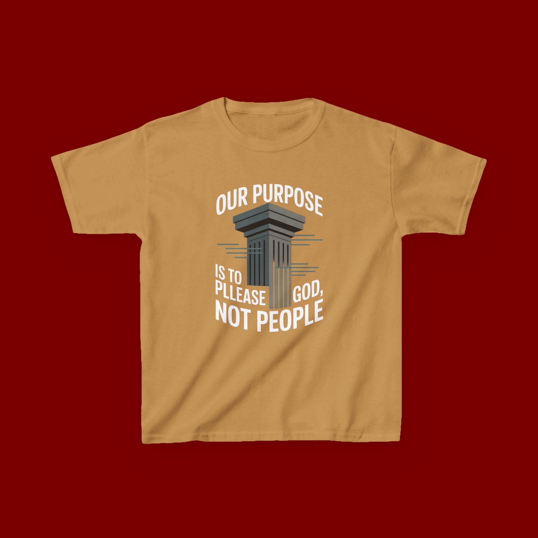 Kids T-Shirt — "Our Purpose Is To Please God, Not People" Faith Graphic Tee