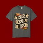 Trust God, Bro T-Shirt — Retro Ribbon Faith Tee