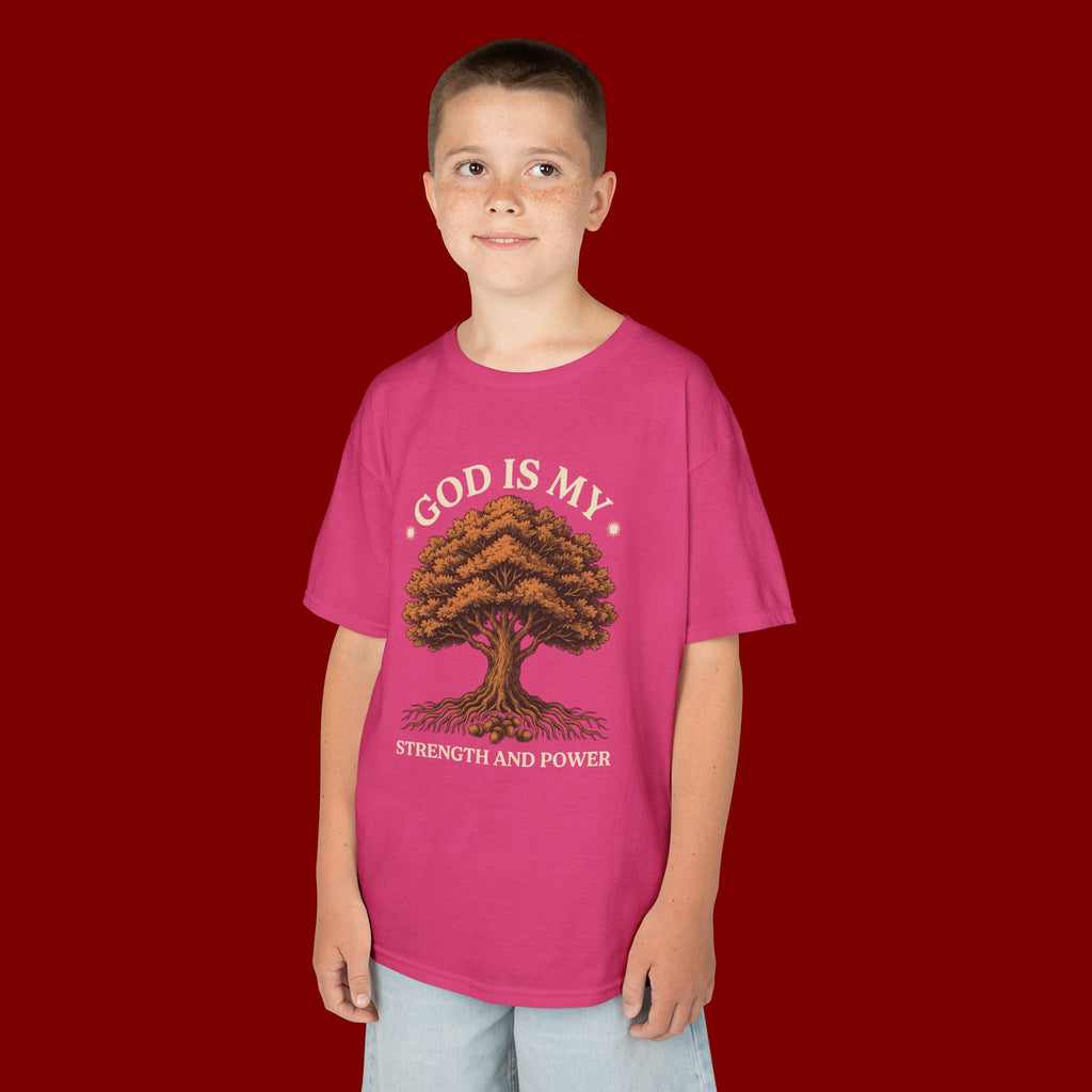 Autumn Oak Tree Kids T‑Shirt — Cozy Fall Nature Tee for Children