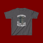 Kids T-Shirt — "Our Purpose Is To Please God, Not People" Faith Graphic Tee