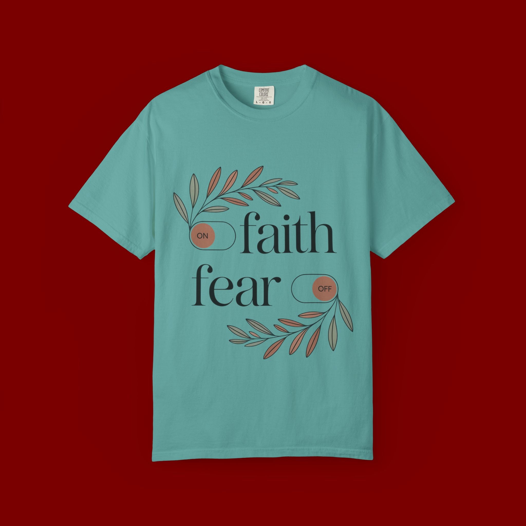 Faith Over Fear T‑Shirt — Inspirational Christian Tee with 'faith' and 'fear' Design