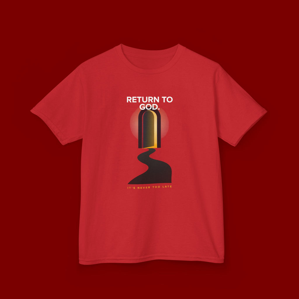 Kids T‑Shirt — "Return to God" Spiritual Graphic Tee